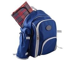 4-Person Picnic Backpack with Blanket