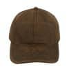 Dual Tone Oil Skin 6 Panel Cap - Olive