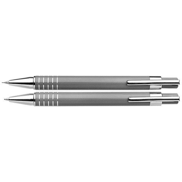 Lacquered Barrel Matching Ballpoint Pen and Clutch Pencil Set