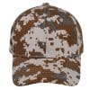 Pixel Camo 6 Panel Cap - Charcoal Pixel