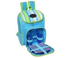 Striped Picnic Backpack (4 -Person)