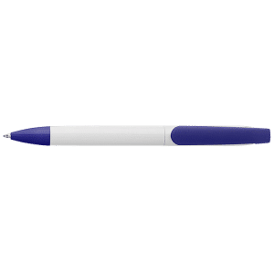 Twist Action Ballpoint Pen With White Barrel
