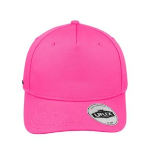 U15518 - Uflex 5P Curved Peak Snapback - Neon Green, Standard Size