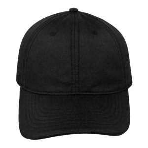 Washed Oil Skin 6 Panel Cap - Camo Brown