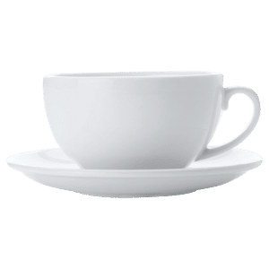 White Basics Cappuccino Cup And Saucer 320Ml