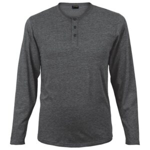 145g Henley Long Sleeve T-Shirt Mens