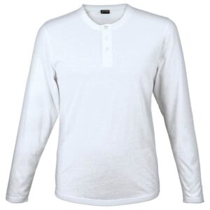 145g Henley Long Sleeve T-Shirt Mens