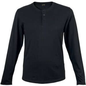 145g Henley Long Sleeve T-Shirt Mens