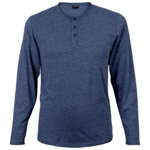 145g Henley Long Sleeve T-Shirt Mens