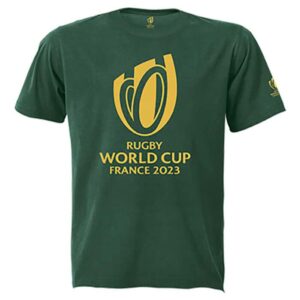 160G Single Jersey Rwc 2023 Tee Gold Trophy Print Mens