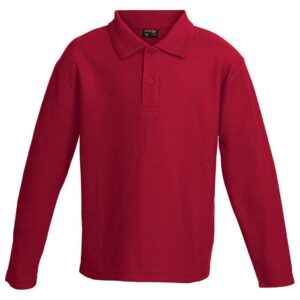175g Pique Knit Long Sleeve Golfer Kiddies