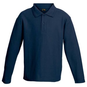 175g Pique Knit Long Sleeve Golfer Kiddies