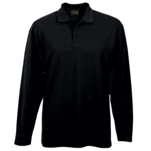 175g Pique Knit Long Sleeve Golfer Mens