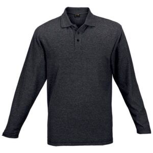 175g Pique Knit Long Sleeve Golfer Mens