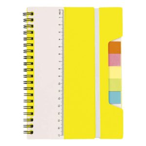 A5 Notebook With Sticky Notes And Ruler