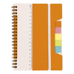 A5 Notebook With Sticky Notes And Ruler