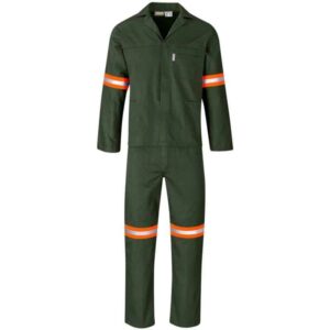 Acid Resistant Polycotton Conti Suit – Reflective Arm, Legs – Back – Orange Tape