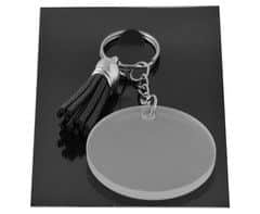Acrylic Keychain With Tassles