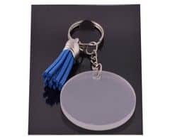 Acrylic Keychain With Tassles