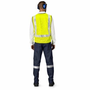 Airport Hi-viz Reflective Full Zip Vest