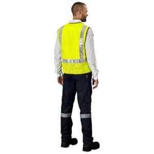 Airport Hi-viz Reflective Full Zip Vest