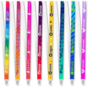 Altitude Snap Hook Clip Single -Sided Sublimation Petersham Lanyard