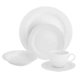 Arctic White 20 Piece Dinner Set