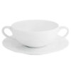 Arctic White Soup Cup and Saucer