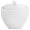 Arctic White Square Sugar Bowl