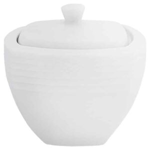 Arctic White Square Sugar Bowl