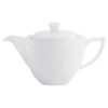 Arctic White Square Tea Pot