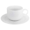 Arctic White Stackable Cup And Saucer 220Ml