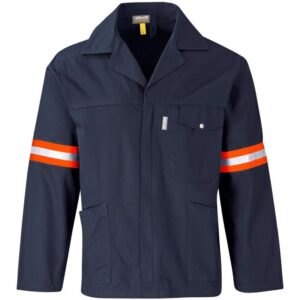 Artisan Premium 100% Cotton Jacket – Reflective Arms – Orange Tape