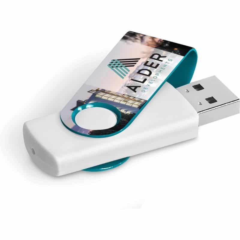 Axis Gyro White Flash Drive – 32GB