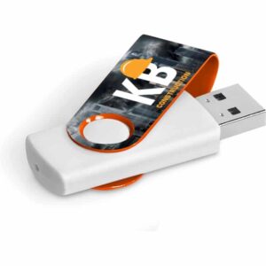 Axis Gyro White Flash Drive – 32GB