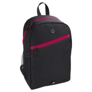Backpack With Contrast Colour Diagonal Zip