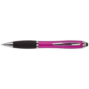 Ballpoint With Rubber Grip And Stylus