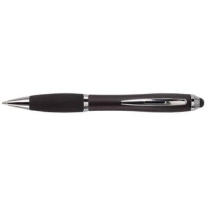 Ballpoint With Rubber Grip And Stylus