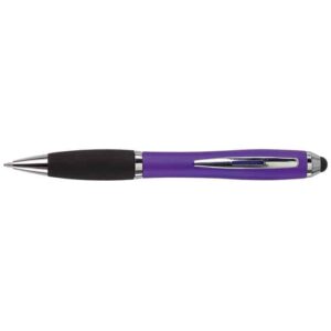 Ballpoint With Rubber Grip And Stylus