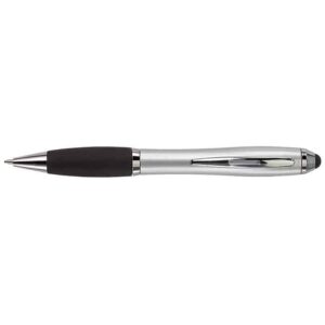 Ballpoint With Rubber Grip And Stylus