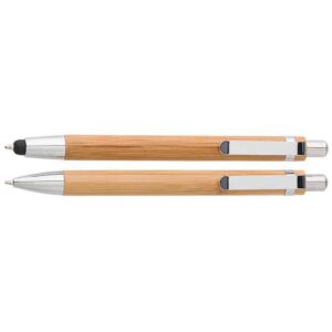 Bamboo Pen and Clutch Pencil Set