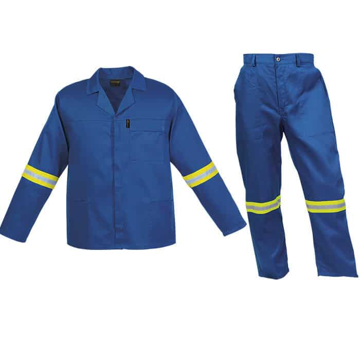 Barron Budget Poly Cotton Conti Suit with Reflective