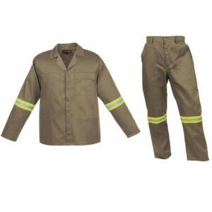 Barron Budget Poly Cotton Conti Suit with Reflective