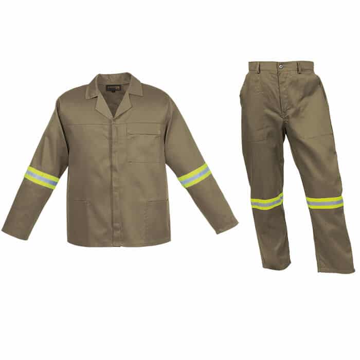 Barron Budget Poly Cotton Conti Suit with Reflective