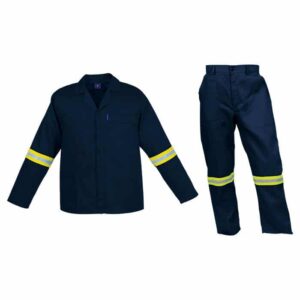 Barron Budget Poly Cotton Conti Suit with Reflective
