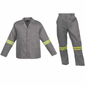 Barron Budget Poly Cotton Conti Suit with Reflective