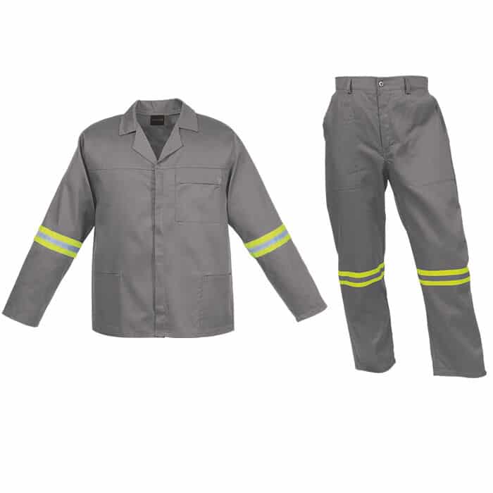 Barron Budget Poly Cotton Conti Suit with Reflective