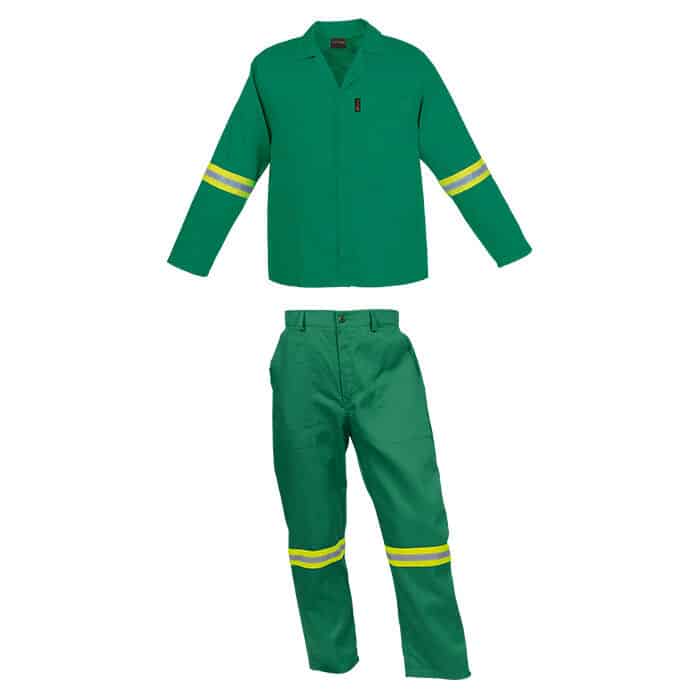 Barron Budget Poly Cotton Conti Suit with Reflective