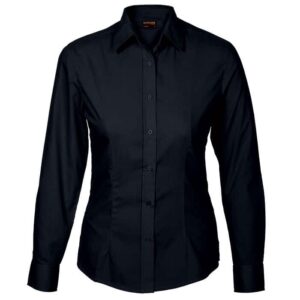 Basic Poly Cotton Blouse Long Sleeve Ladies