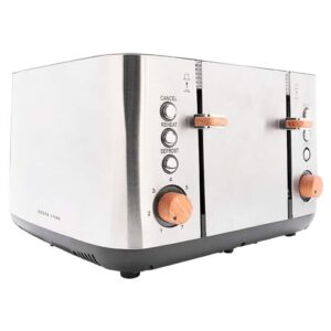 Boden Stark 4 Slice Stainless Steel Toaster